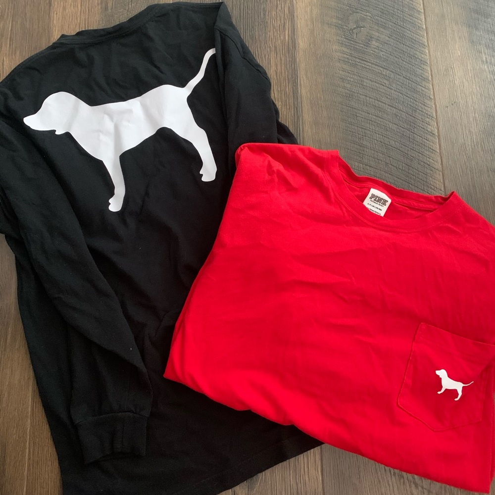 2 VS Pink long sleeve shirts